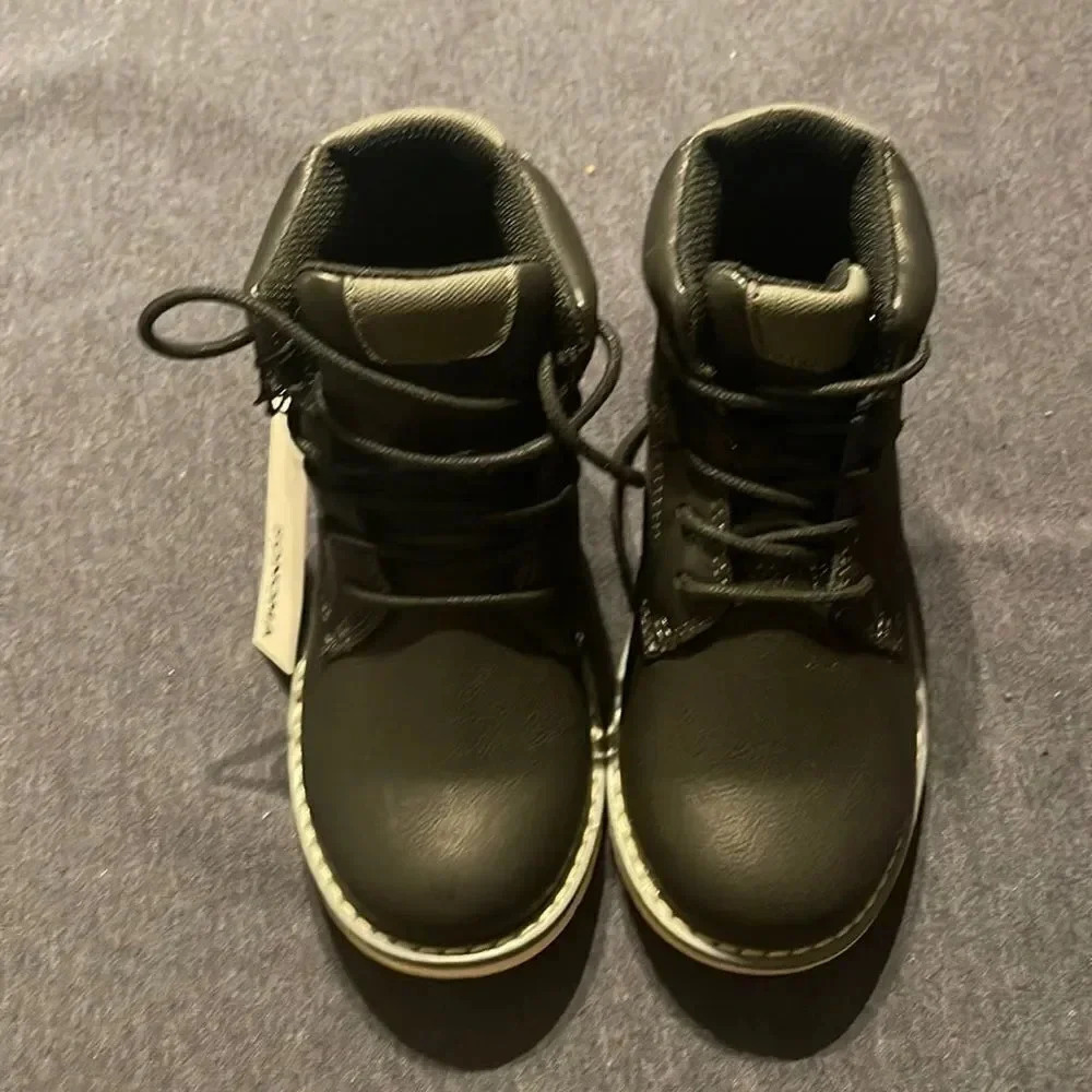 Sonoma Black Lace Up Dress Casual Memory foam Boots Size 13 New in Box